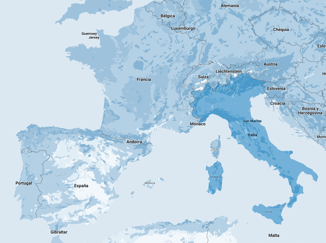 Carte de Lecta en Italie